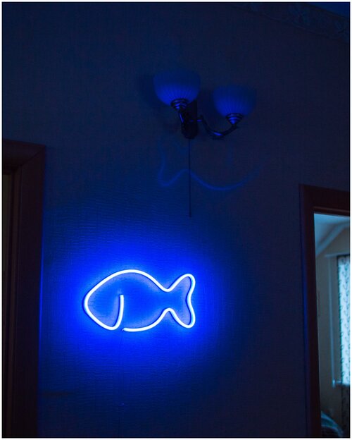 Светильник неоновый Рыбка, 30х10 см