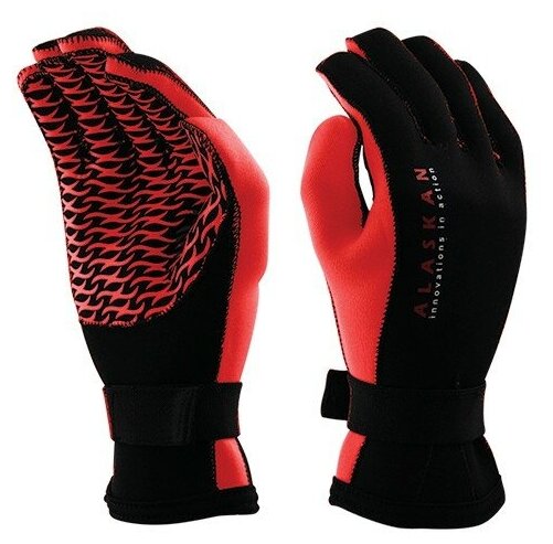 фото Перчатки ALASKAN неопрен. черно-красные XL