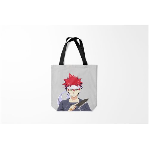 фото Сумка-шоппер / 40х40 см / аниме / food wars shokugeki no soma burnettie