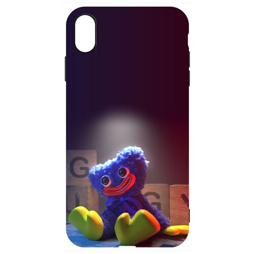 Чехол для телефона / накладка Krutoff Софт Кейс/ Хагги-Вагги/ Хаги Ваги игрушка для iPhone Xs Max черный