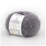 Пряжа Gazzal Super Kid Mohair (Супер Кид Мохер) 64433 серый 31% шерсть мериноса, 47% супер кид мохер, 22% полиамид 25г 237м 6шт - изображение