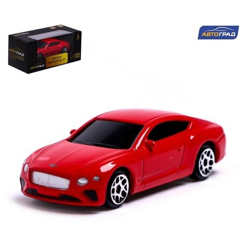 Машина металлическая BENTLEY CONTINENTAL GT, 1:64, цвет красный каталка толокар ocie машина bentley continental gt speed цвет красный