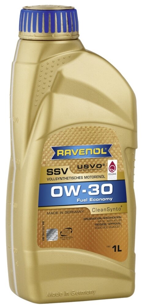 RAVENOL 1111145-001-01-999 Моторное масло 0W-30 (1л) (второй номер 4014835842458) 1шт