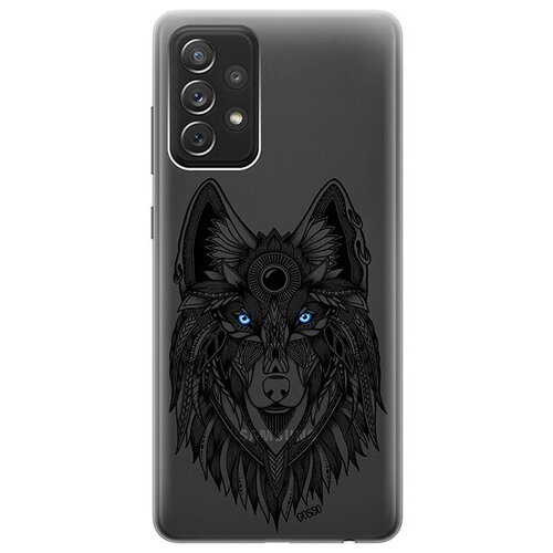 Ультратонкий силиконовый чехол-накладка ClearView 3D для Samsung Galaxy A72 с принтом Grand Wolf ультратонкий силиконовый чехол накладка clearview 3d для galaxy a21s с принтом grand wolf