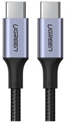 Кабель UGREEN US316 (70427) USB-C Cable Aluminum Case with Braided в оплтеке. Длина 1 м. Цвет: черный