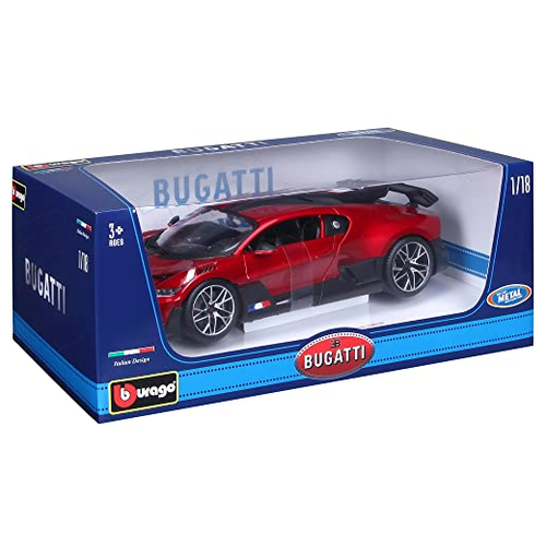 Машинка металлическая 1:18 Bburago Bugatti Divo 18-11045 роскошная модель автомобиля bugatti 57sc из настоящего сплава в масштабе 1 28 классическая игрушечная машина коллекционная модель автомобиля со