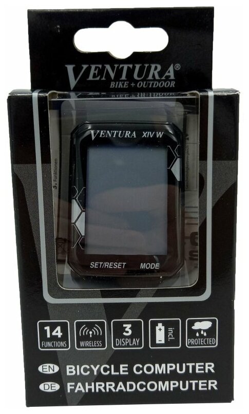 Велокомпьютер Ventura XIV W Черный