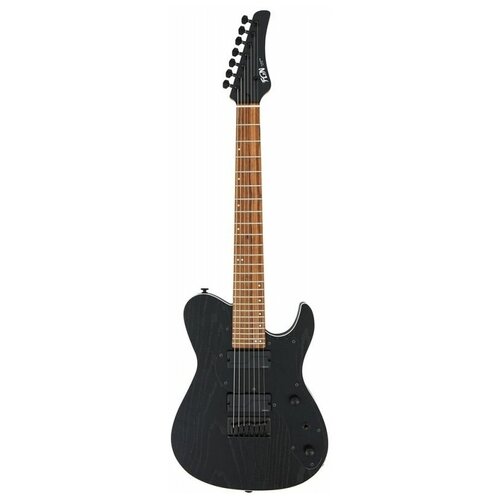 FGN Iliad Dark Evolution JIL72ASHDER OPB 7-струнная электрогитара с чехлом, Fishman Fluence, черный