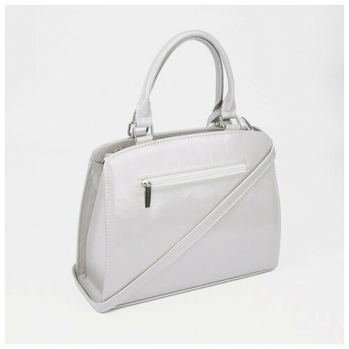 фото Тоут, отдел на молнии, наружный карман, длинный ремень, цвет светло-серый el masta