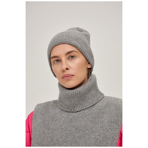 фото Шапка studio 29 базовая с кашемиром (серый) (one size)