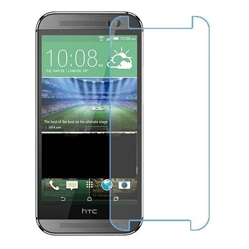 HTC One M8s защитный экран из нано стекла 9H одна штука