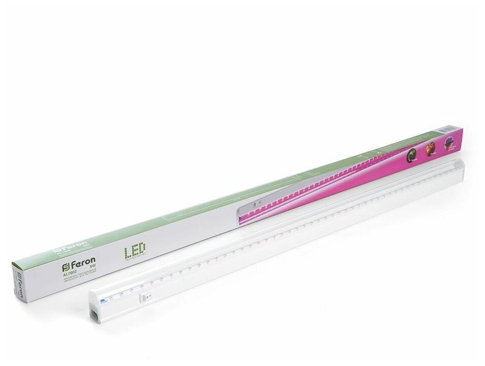 Светодиодный светильник для растений спектр фотосинтез (полный спектр) 9W пластик AL7002 41354