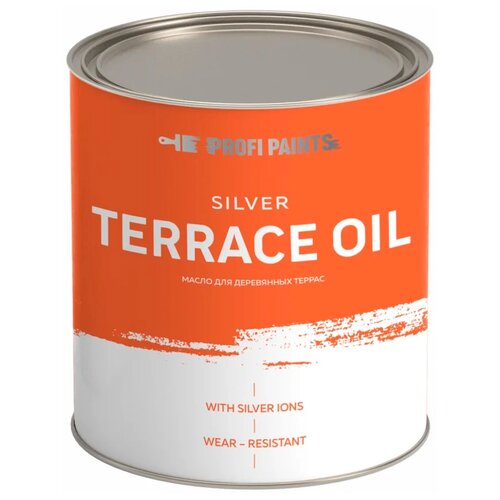 Масло PROFIPAINTS Масло для деревянных террас Silver Terrace Oil, белый, 2.7 л