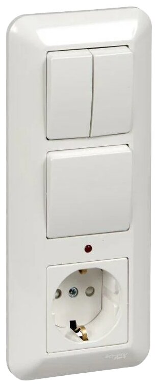 Розетка Schneider Electric BK2VR-005A-B ПРИМА 16 А