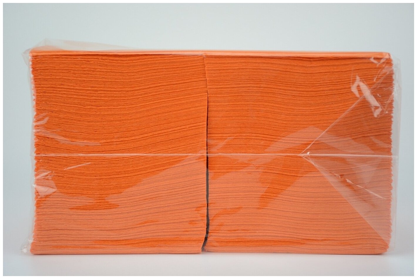 Салфетки двухслойные ZELPAPER 24х24 оранжевые, бумажные, 250 шт, 100% целлюлоза - фотография № 5