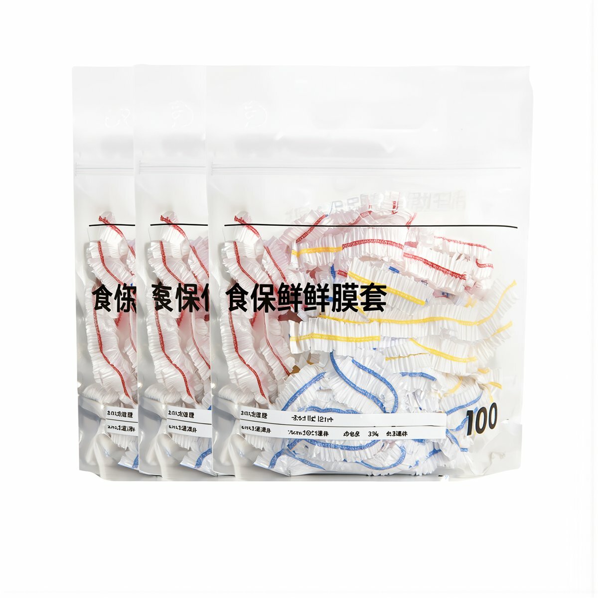 Крышки для хранения остатков еды 300 штук одноразовые пищевые универсальные для всех тарелок герметичные сохраняют свежесть, Высокое давление, антираспад, упаковка по 300 штук