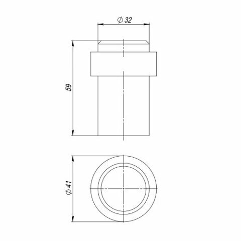 Упор дверной напольный FUARO STOPPER/M.14 INOX (нерж. сталь) /46301/ - фотография № 2