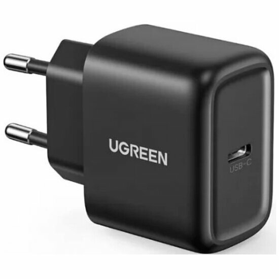 Сетевое зарядное устройство Ugreen CD250, с кабелем, PD, 25 Вт, черный