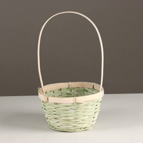 SUI Корзина плетеная D17x105хH33см зеленый бамбук 731₽