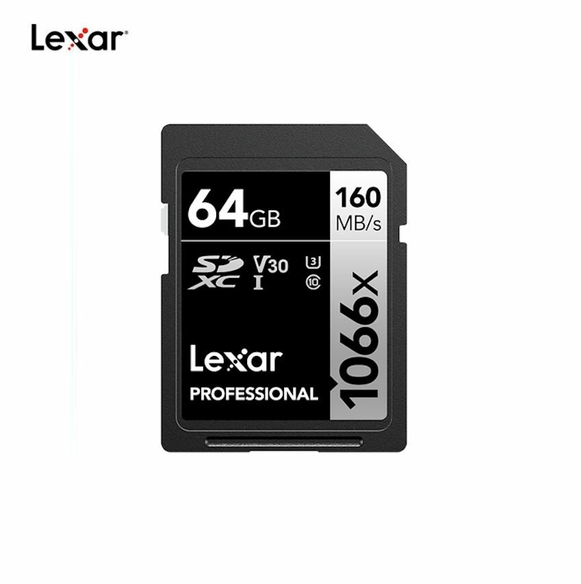 64GB Карта памяти Lexar Professional 1066x SDXC SILVER (LSD1066064G-BNNNG)