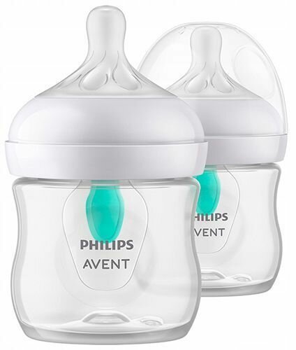 Грудное вскармливание Philips Avent Бутылочки для кормления Philips Avent Natural Response SCY670/02, с клапаном AirFree, 125 мл, 0 мес+