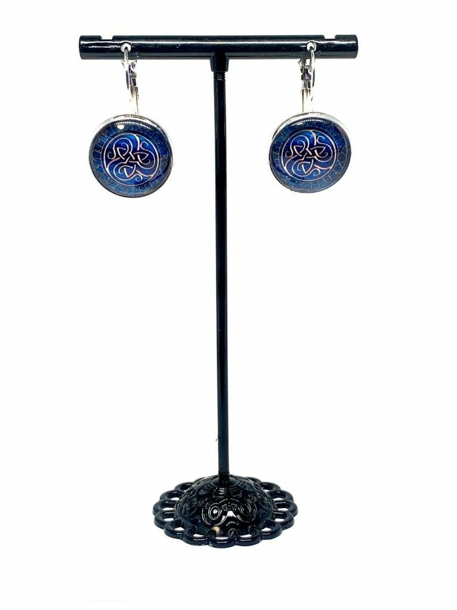 Серьги Вербица, размер 30 мм, серебряный — фото 1