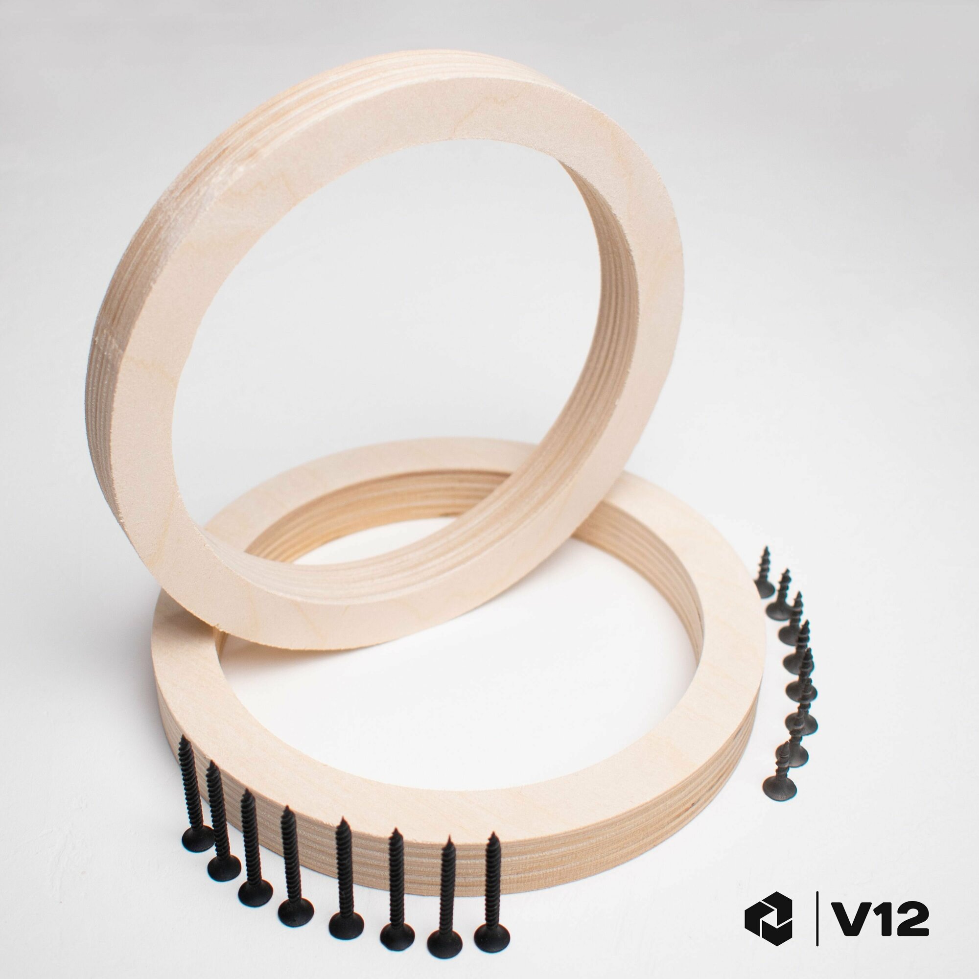 Проставочные кольца универсальные для динамиков (акустики) 13см. 2 ШТ.+крепеж