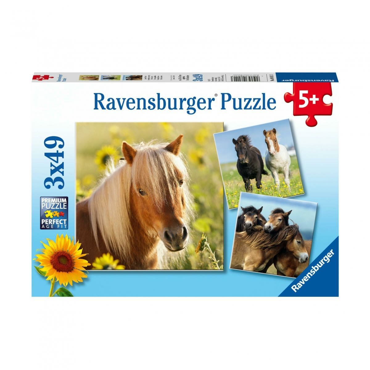 Ravensburger Пазл "Пони" 3х49 R08011