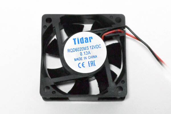 Вентилятор TIDAR RQD6020MS 60x60x20 ПС 12В 0,13А