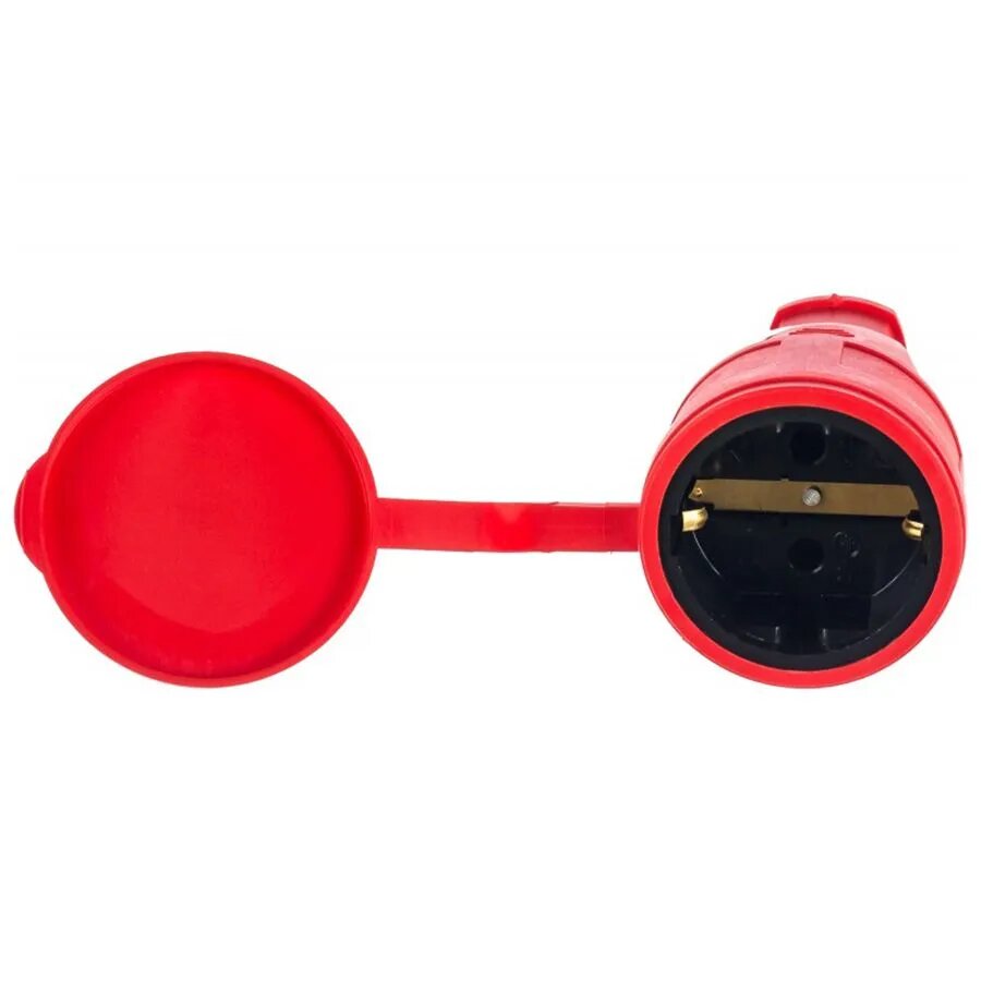 Разъём-штепсель AY-KA каучук с заземлением 16A IP44 красный 5511701