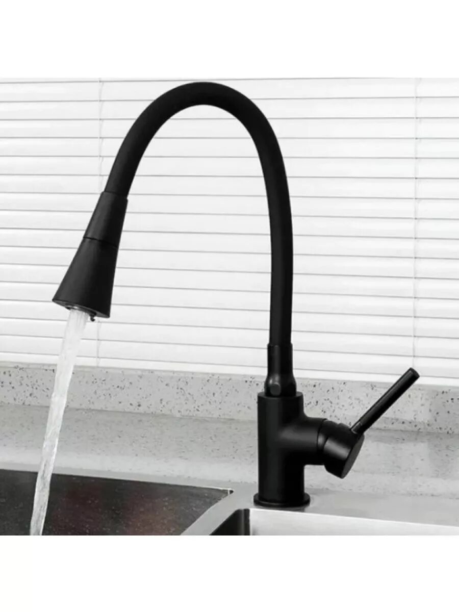 Смеситель для кухни Frap H44, F4044-6, поворотный, аэратор, латунь — фото 1