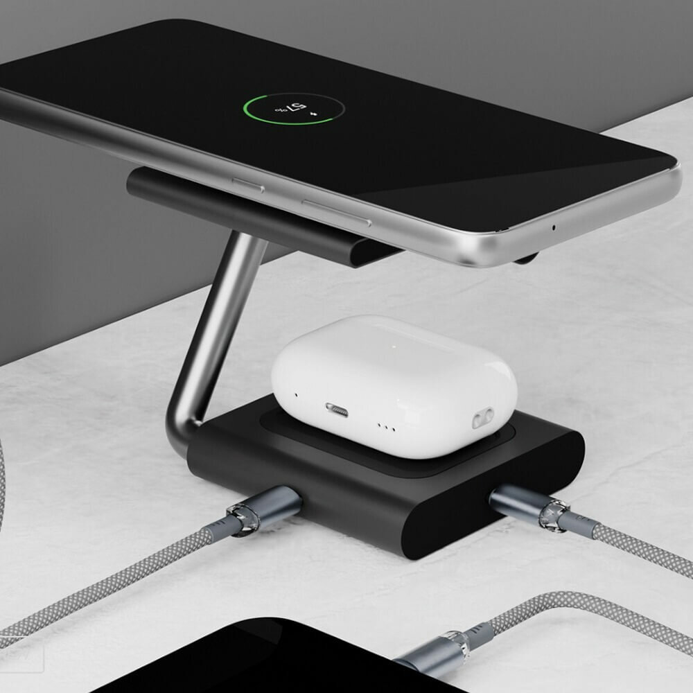 Беспроводное зарядное устройство VLP Zen Charger серый (1092002) - фото №5