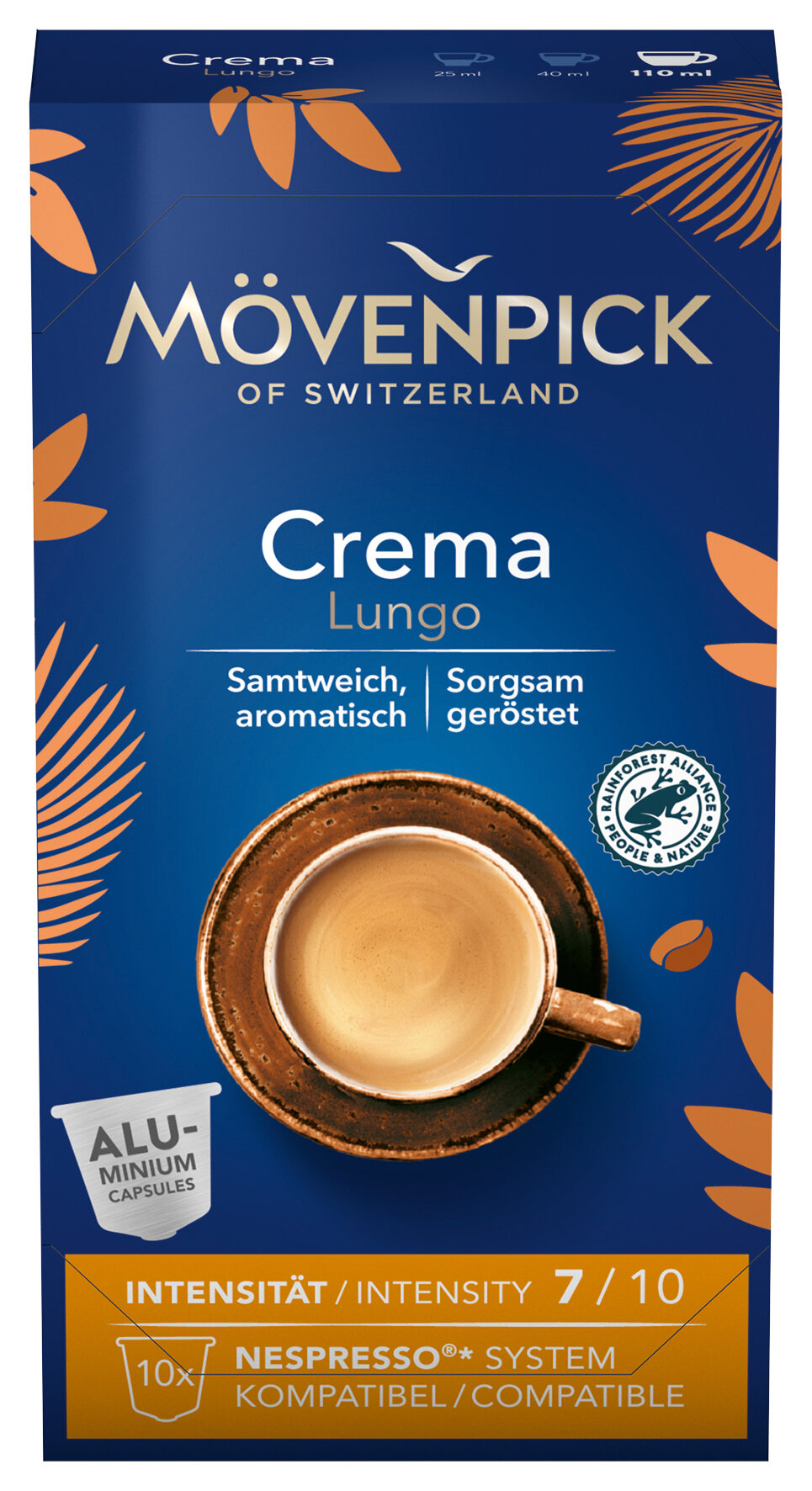 Кофе в капсулах Movenpick Crema Lungo 10шт по 5.7г