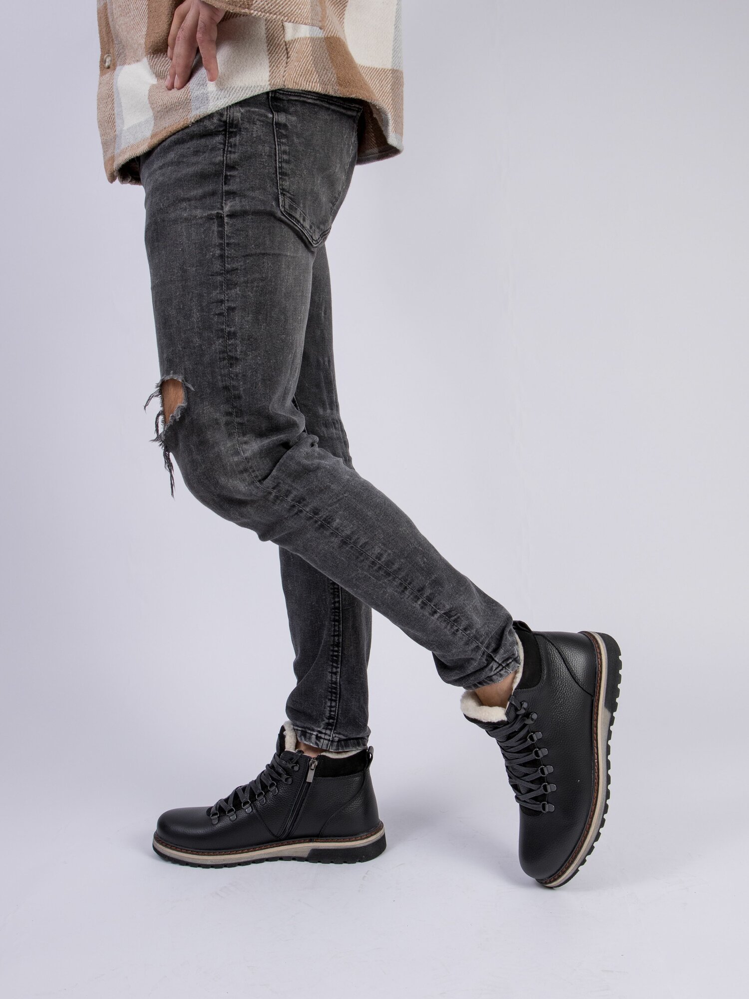 Ботинки CARVITO, размер 43, черный — фото 1