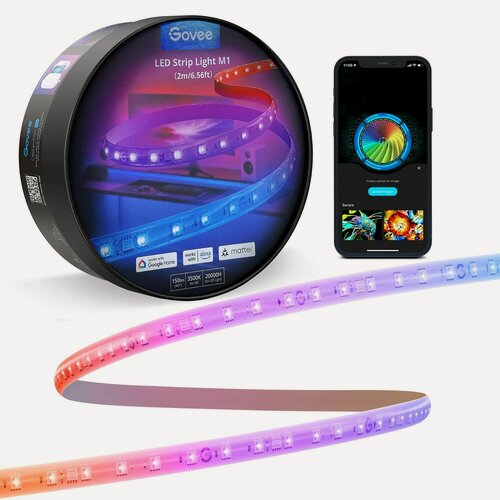 Изображение товара Cветодиодная лента RGB Govee M1 RGBIC LED Strip Lights H61E03D1, умная LED подсветка 2 метра