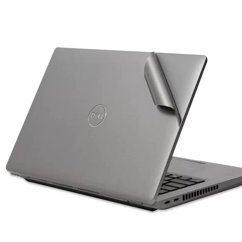 Скины на крышку ноутбука для Dell Latitude 5410/5440/5340/5450/7480/7440/3540/7280/7340/7410/7450, пользовательские наклейки против царапин, Silver, For latitude 5410 — фото 1
