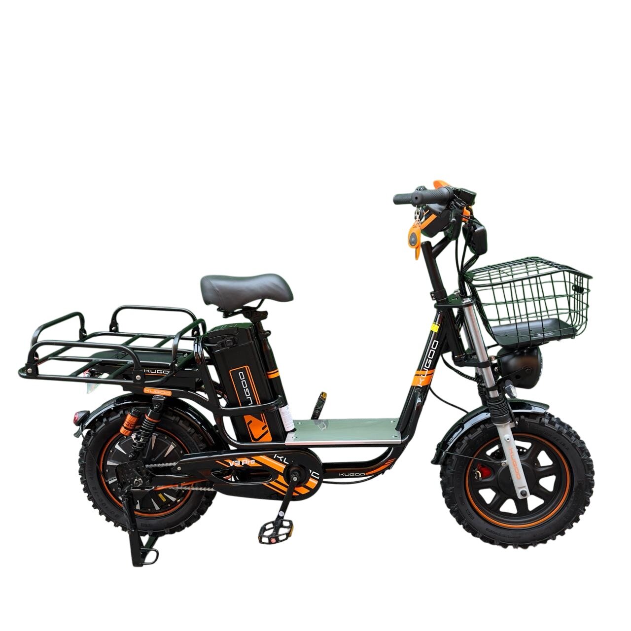 Электровелосипед Kugoo V3 Pro рестайлинг 2024г. 60V/21Ah. На шоссейных покрышках! Курьерский багажник в подарок — фото 1