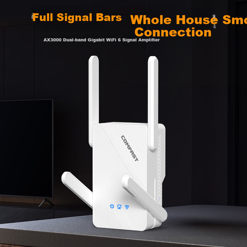 COMFAST CF-XR185 V2 High Power Dual Band AX3000 Gigabit Ethernet Port WiFi Signal Amplifier Wireless Router Signal Extender Network Repeater AP