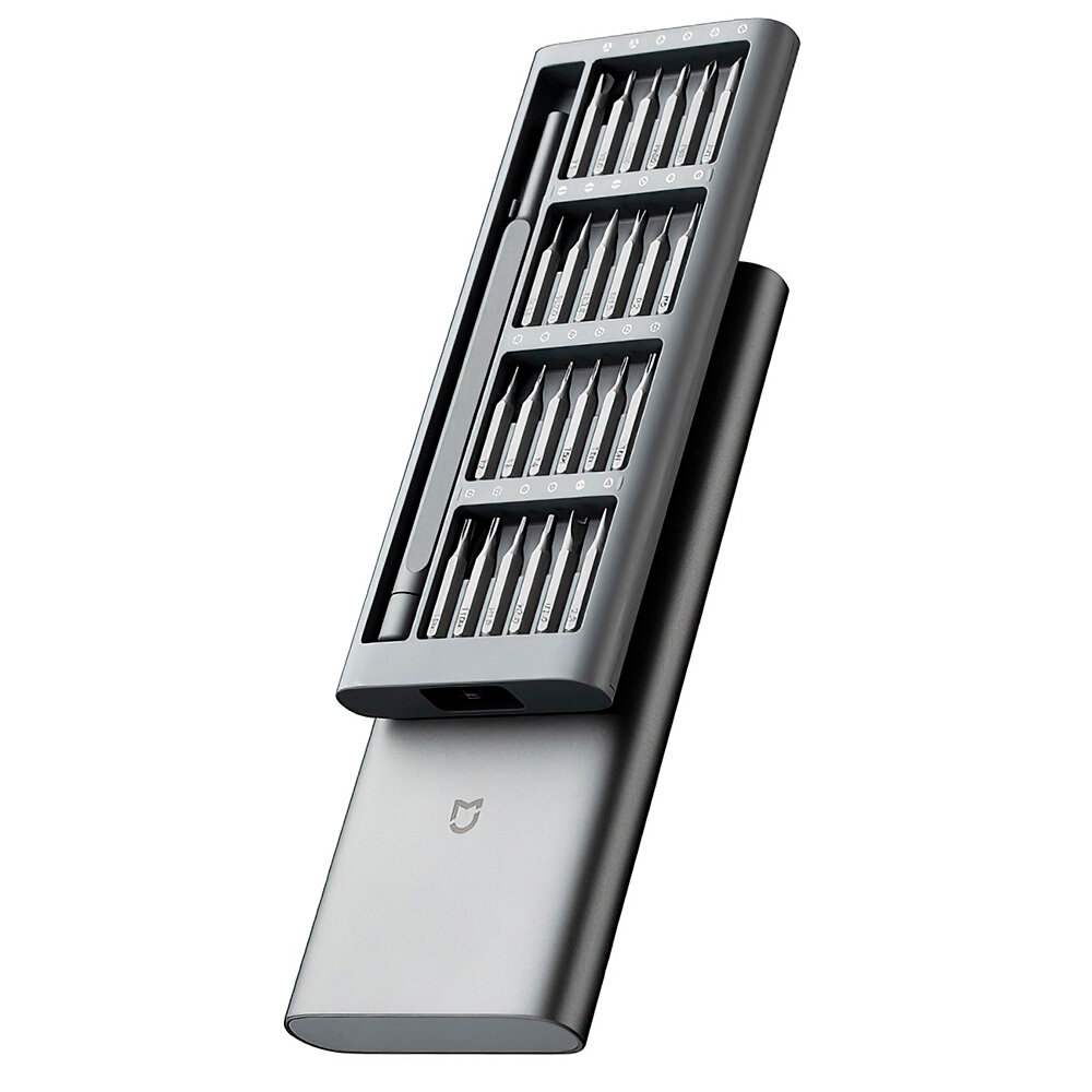 Картинки Xiaomi Mi Precision Screwdriver Set (MJJXLSD002QW) – Многофункциональный набор отверток, серый, 24 насадки