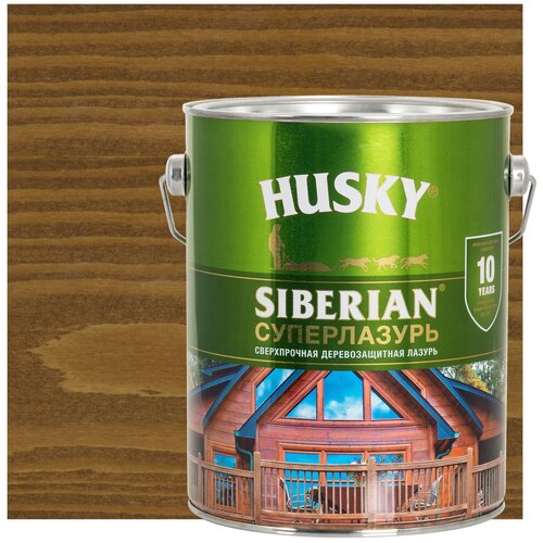 Суперлазурь Husky Siberian ореховое дерево 2,7л