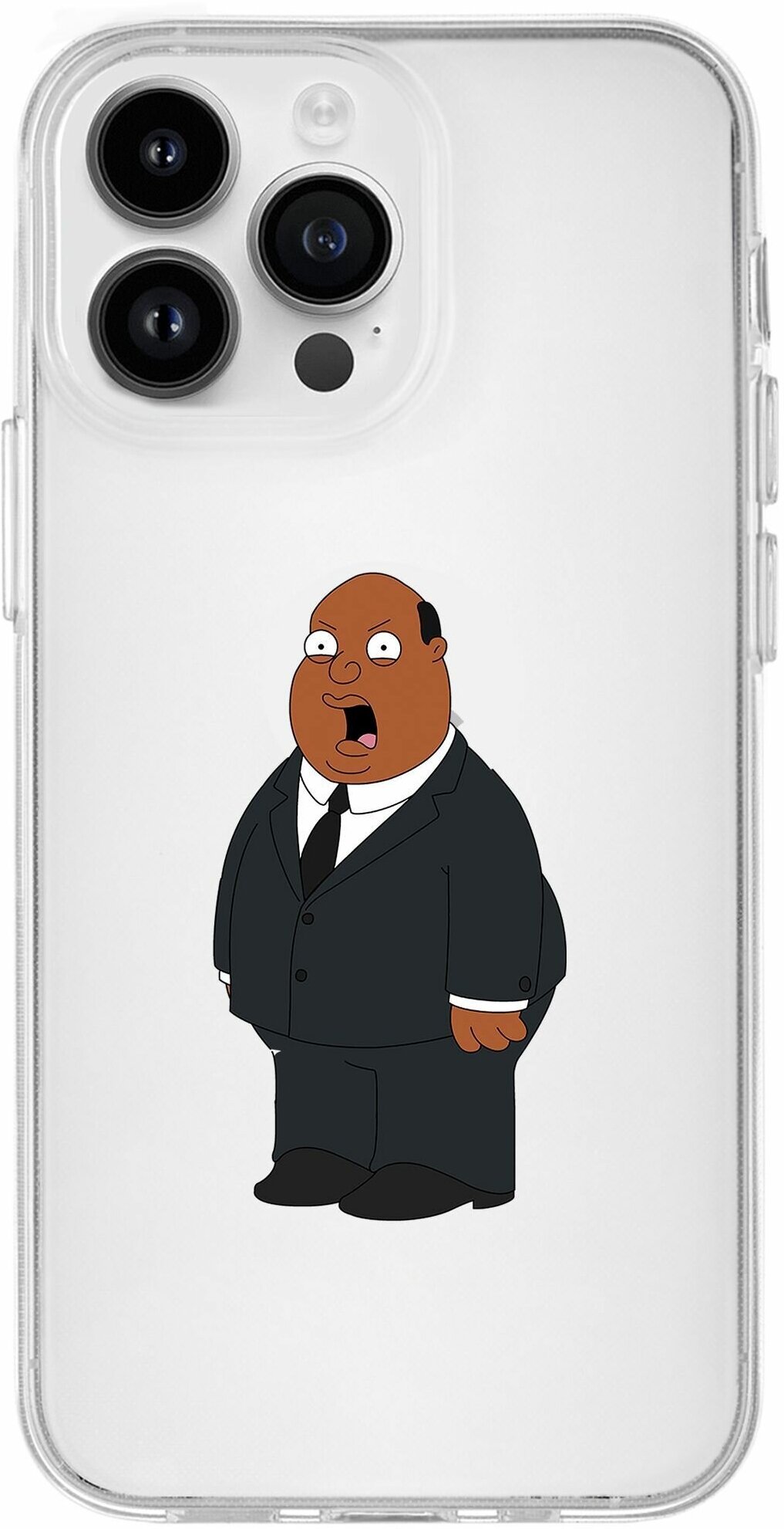 Чехол силиконовый для iPhone 13 Pro "Family Guy" с усиленным бортом для защиты камер - фотография № 1