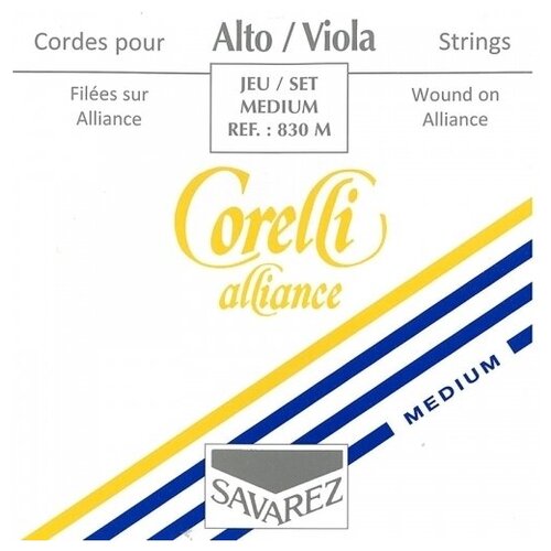 Струны для альта Savarez 830 M Corelli medium комплект струн для альта corelli alliance vivace 830f
