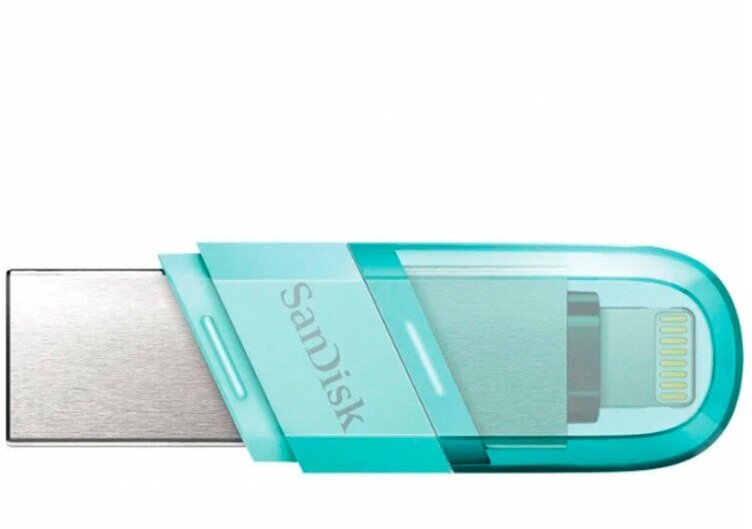 Накопитель USB 3.1 128GB SanDisk /Lightning Ice Mint - фото №8