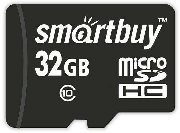 Карта памяти 32Gb MicroSD SmartBuy (SB32GBSDCL10-00LE)