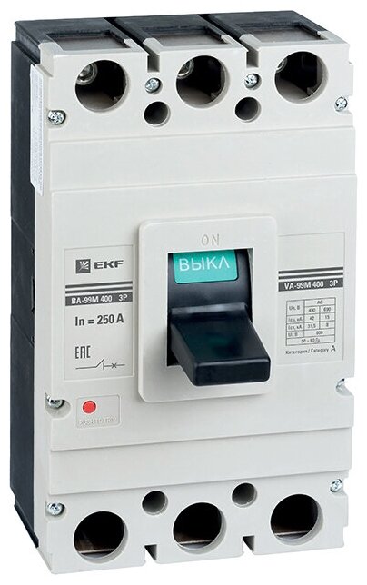 Автоматический выключатель EKF ВА-99М/400 (термомагнитный) 42kA