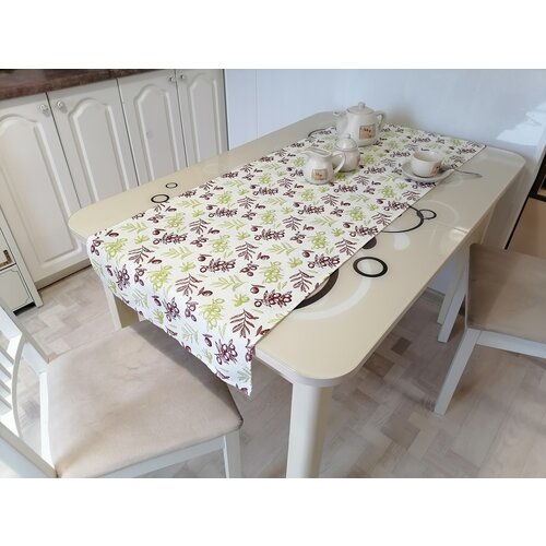 Дорожка Уютно! Маслины и оливки, хлопок 100%, 50 х 150 см