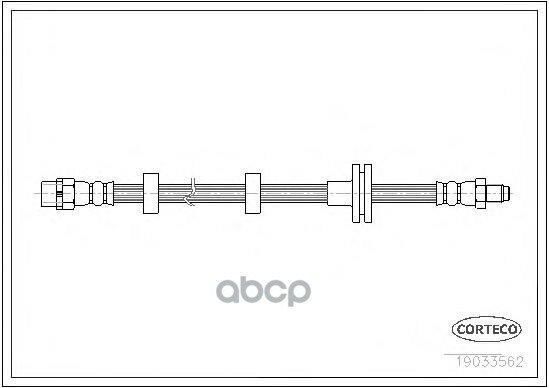 19033562_Шланг Тормозной Передний! Land Rover Range Rover 4.4/3.0Td 6 02> Corteco арт. 19033562