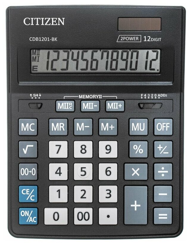 Калькулятор настольный полноразмерный CITIZEN BusinessL CDB1201-B