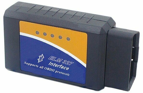 Адаптер для диагностики авто ELM327 OBD II, Bluetooth, AD-1, версия 2.1