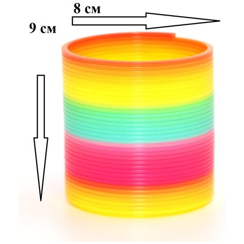 Пружинка игровая цветная слинки